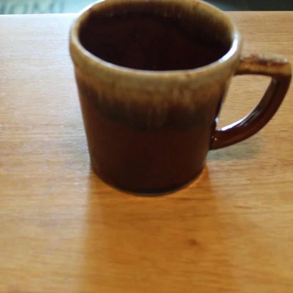 Vintage Kathy Kale Drip Glaze Mug IK Brown